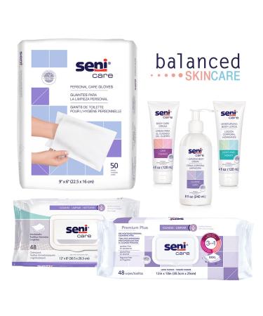 Seni Care Cream Rinse-Free Body Wash 8 oz - Light Scent Pump Bottle 6 Ct | Best for Sensitive Skin - Buy Online on GoSupps.com