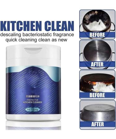Mof Chef Cleaner Powder Heavy Oil Stain Powder Cleaner Foaming Heavy Oil Stain Powder Cleaner 500g Oil Pollution Cleaning Powder All Purpose Kitchen Stain Remover Cleaner for Hood Pots Grill - Buy Online on GoSupps.com