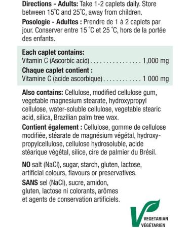 Jamieson Vitamin C 1 000 mg 100 Count (Pack of 1) - Buy Online on GoSupps.com