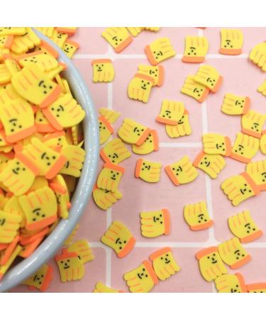 100g Smiley Banana Slices Polymer Soft Clay Sprinkles for Decoration Nail Sticker DIY Making Phone Case Decor - Buy Online on GoSupps.com