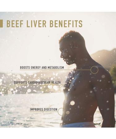 Enviromedica Freeze Dried Beef Liver Capsules - Pure Grass-Fed New Zealand Bovine - 180ct - Buy Online on GoSupps.com