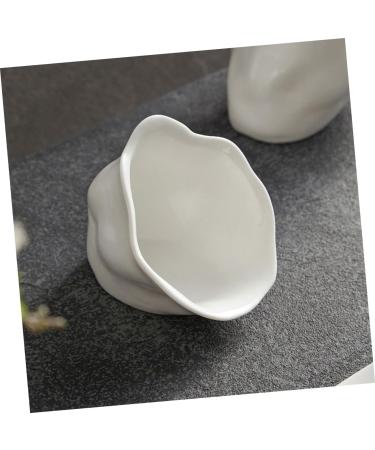 Mikinona Porcelain Dip Dish 3pcs The Dish Tomato Paste Bowls Cake Plates Sauce Bowl Small Flavor Dish Ceramic ES Condiment Dish Vinegar Dish Digging Bowl Fries Ceramics Butter Dish White - Buy Online on GoSupps.com
