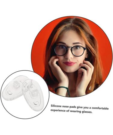 Healeved 40 Pairs Glasses Nose Pads | Replacement Cushions for Comfort & Protection | Slide-Resistant Transparent 1.4x0.8cm - Buy Online on GoSupps.com