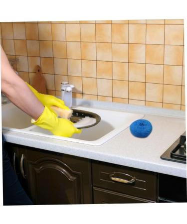 Dish Washing Brushes 36PCS Plastic Dish Scrubbers Kitchen Sponges Scrubber Plastic Pot Round Scrubber Mesh Dish Pads - Buy Online on GoSupps.com