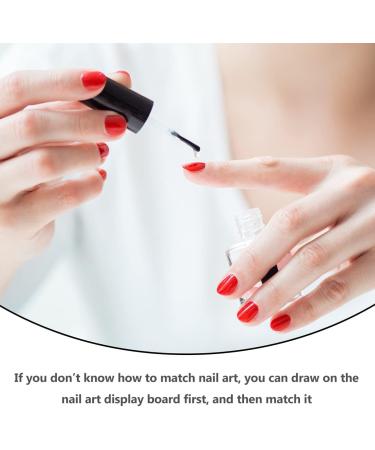 Minkissy 160-Piece Nail Art Color Card Set | Salon Quality Manicure Display Wheel & Stencil | Enhance Your Nail Designs - Buy Online on GoSupps.com