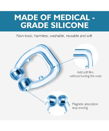 Magnetic Anti Snoring Nose Clip - Stop Snoring Solution - 8 Pcs - Buy Online on GoSupps.com