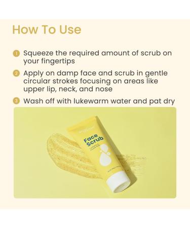 Turmeric & Prickly Pear Face Scrub - Unclogs Pores Brightens Skin Cruelty-Free - 100g | Shop Worldwide - Buy Online on GoSupps.com