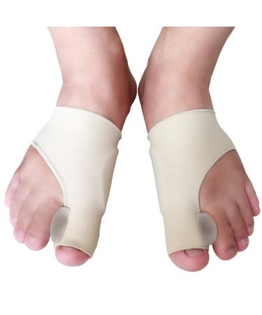 Elastic Bunion Corrector and Bunion Relief Sleeve with Gel Bunion Pads Stop Bunion Pain in Hallux Valgus Big Toe Joint Hammer Toe -Toe Separator for Bunion (2 PCS)