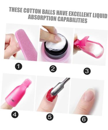 Didiseaon 3pcs Jumbo Cotton Balls for Manicure & Makeup - Absorbent Cotton Balls for Nail Polish Remover & Pet Care - Buy Online on GoSupps.com
