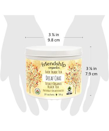 Friendship Organics Decaf Chai Tea Bags Organic and Fair Trade 20 count - Buy Online on GoSupps.com
