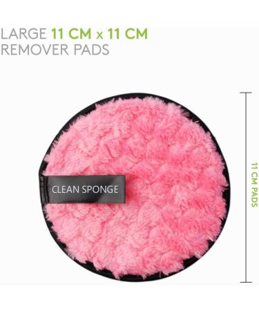 Kuiwee - All Pink - Reusable and washable makeup remover pads - Large microfiber cleaning puff (pack of 4) - Buy Online on GoSupps.com