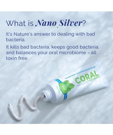 Coral Nano Silver Toothpaste Natural Fluoride Free Whitening & Remineralizing with Coral Calcium SLS Free Safe to Swallow Anti-Plaque & Fresh Breath Mint 4oz Mint 4 Ounce (Pack of 1) - Buy Online on GoSupps.com