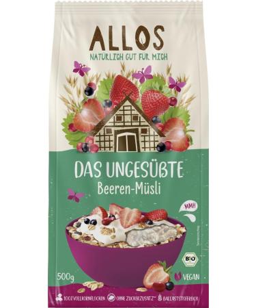  Allos Allos Bio Unsweetened Berry Cereal (6 x 500g) - Buy Online on GoSupps.com
