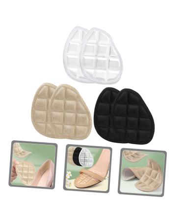 3 Pairs Forefoot Half Size Pads - Soft Anti-Slip Cushions for Comfortable High Heels - Velvet Forefoot Stickers for Women - Buy Online on GoSupps.com