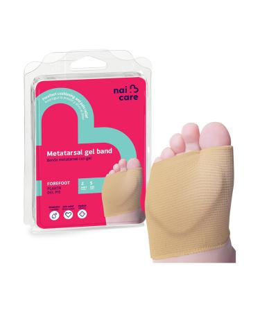 2 Pairs Metatarsal Band with Gel pad on The Forefoot. Relieves Pain and Protects The Plantar Area. Size Small: USA Woman 5.5-9 USA Men 6-7. Made in Spain EU