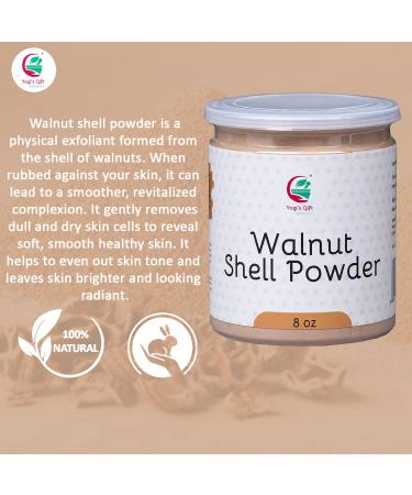 Ground Walnut Shells Powder 8oz | Natural Exfoliant for Face Scrub & Soap Making | Yogi's Gift  - Buy Online on GoSupps.com