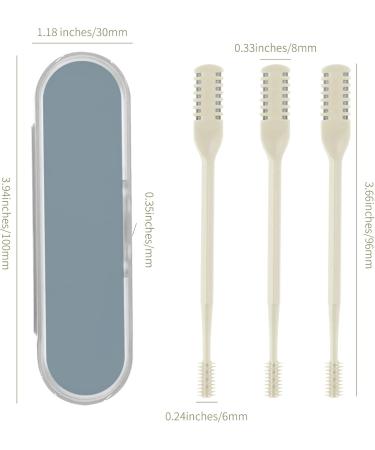 Buy LIEUDAGE Nose Hair Trimmers - Double-Tip Soft Brushes & Stainless Steel Safety Scissors for Men & Women | International Shipping Available - Buy Online on GoSupps.com