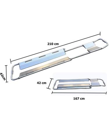 Portable Aluminum Alloy Rescue Stretcher | Foldable Medical Carrier for Mountain Emergencies | Adjustable Length Emergency Transport - Buy Online on GoSupps.com