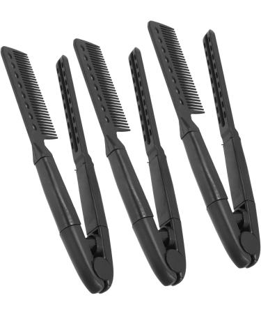 Heat Resistant V Shaped Hair Straightening Comb Rounded Comb Teeth Durable ABS Material Lightweight Portable Hair Styling Comb Quickly Shape Different Hairstyles with Rounded - Buy Online on GoSupps.com
