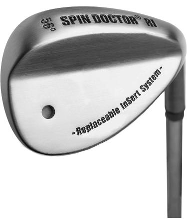 Spin Doctor RI Golf Wedge Set | Replaceable Insert System | Steel Wedge | 52 Pitching, 56 Sand, 60 Lob Wedges | Reverse Groove & Titanium Inserts | Right Hand | 3 Clubs - Buy Online on GoSupps.com