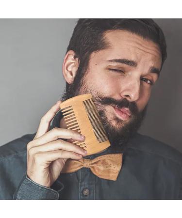 Professional 3-Part Beard Brush Set | Wild Boar Bristles | Double-Sided | Perfect for Barbers | Cloth Bag Included - Buy Online on GoSupps.com