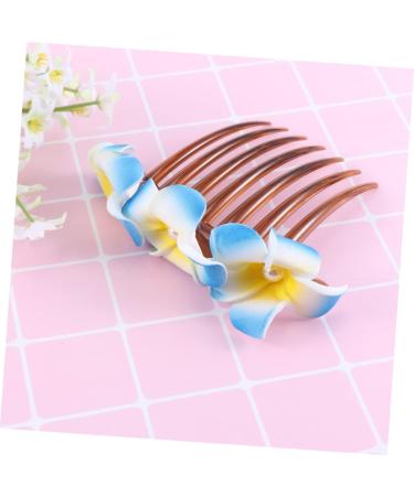 Angoily Bridal Hair Comb Bridal Hair Accessories Plumeria Flower Hair Side Comb Bridal Headdress Bride Insert Comb Hair Clip Hair Barrettes Women Hairpin French Hawaii Bridesmaid - Buy Online on GoSupps.com