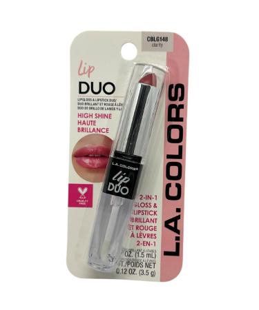L.A.Colors Lip Duo Gloss/Lipstick CBLG148 Clarity
