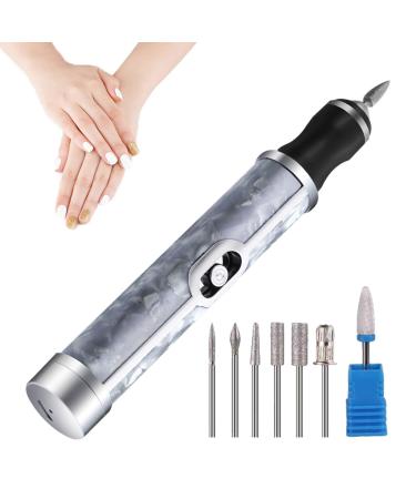 Nail Filer Electric | Nail Grinder | Toenail Grinder for Thick Toenails Human | Toenail Sander for Thick Nails | Electric Nail Drill | Nail Grinder Manicure for Various Nails and Shapes Gray