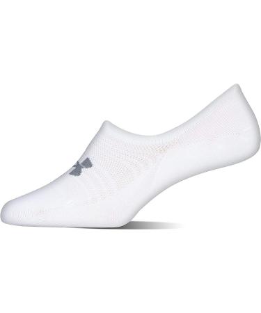 Under Armour Women's Breathe Lite Ultra Low Socks - White, 3 Pack (Medium) - Buy Online on GoSupps.com