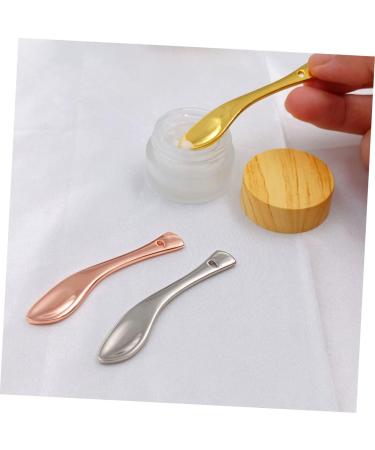 Outanaya 4pcs Face Cream Scoop Eye Cream Scoop Makeup Beauty Spoons Cosmetic Cream Scoops Rose Gold Metal - Buy Online on GoSupps.com