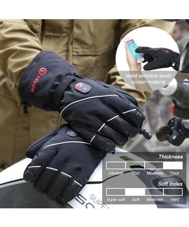 Savior Heat Rechargeable Heated Gloves - Medium Black-S01 | Electric Heated Skiing & Snowboarding Gloves for Men and Women - Buy Online on GoSupps.com