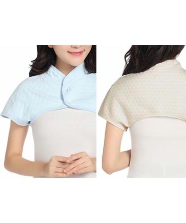Shoulder Vest Cushion for Pain Relief - Back Neck & Shoulder Support - Thin Gray Collar for Migraines & Arthritis Relief - Buy Online on GoSupps.com