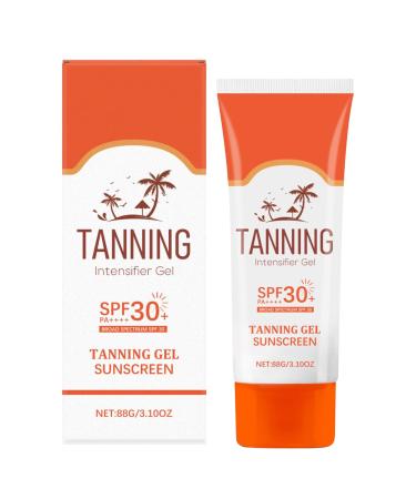 Self-tanning face gel 88g - Fast-absorbing non-greasy intensifying gel with sun protection