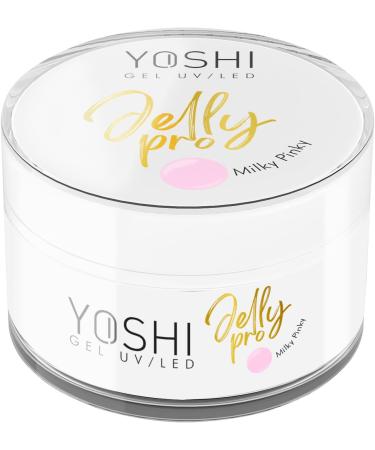 Yoshi Jelly Pro Gel Nails 15 ml - Extra Strong Manicure UV Gel - Professional Gel Nails - Builder Gel for Nails - UV and LED - Gel for Gel Nails - Milky Pink - Buy Online on GoSupps.com