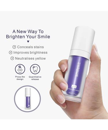 Purple Teeth Whitening Booster - Stain Removal & Yellowing Reduction - 30ml - Buy Online on GoSupps.com