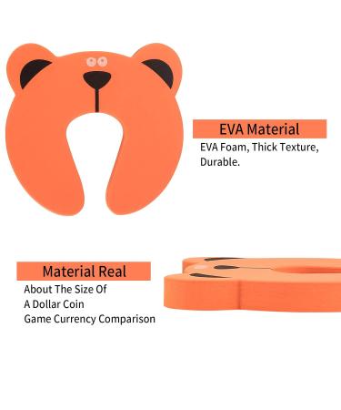 8 STK Door Finger Clamping Protection for Kids | Child Safety Door Stopper Foam | Animal Color Pinching Protection for Baby & Children - Buy Online on GoSupps.com