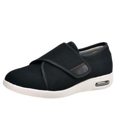 Extra Wide Width Shoes Women Men Orthopedic Diabetic Shoes Plantar Fasciitis Shoes Closure Toe Swollen Feet Slippers Slip On Walking Sneakers for Elderly Swollen Feet Relief 41 4