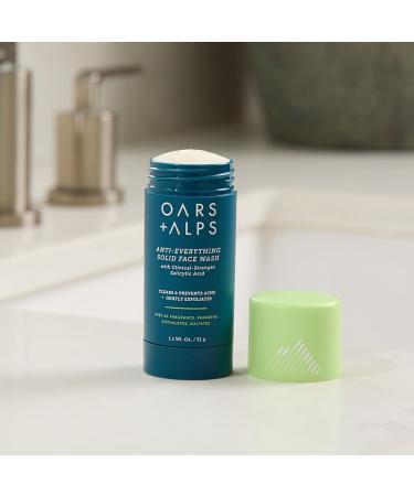 Oars + Alps Anti-Everything Solid Face Wash 1.1 Oz - Gentle Cleansing for All Skin Types | Shop Internationally - Buy Online on GoSupps.com