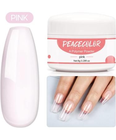 PEACECOLOR Acrylic Nail Kit with 8G Pink Acrylic Powder 30ML Acrylic Liquid Monomer Nail Art Pen Brush 20PC Nail Forms Glass Cup for Acrylic Nails Extension and Carving Beginner kit color 187 - Buy Online on GoSupps.com