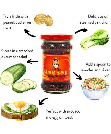 Laoganma Crispy Chilli in Oil 210g (Pack of 3) by CNMART - Buy Online on GoSupps.com