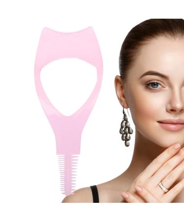 Mascara protection applicateur bouclier mascara outil brosse cils de conception de peigne courb pinceau de mascara portable largement utilis pour tous les jours rose
