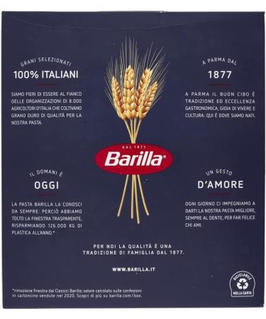  Barilla Pack of 10 Barilla Fusilli #98 Italian pasta 500g - Buy Online on GoSupps.com