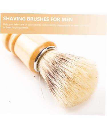 Beavorty 2-in-1 Beard Brush & Razor Accessories | Goat Hair Shaving Brush for Men | Wooden Handle Neck Brush for Salon Quality Shave - Buy Online on GoSupps.com