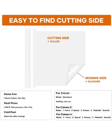 HTVRONT White Heat Transfer Vinyl Roll - 12 x 100ft - Easy to Cut & Weed for DIY Shirts - Cricut & Cameo Compatible - Buy Online on GoSupps.com