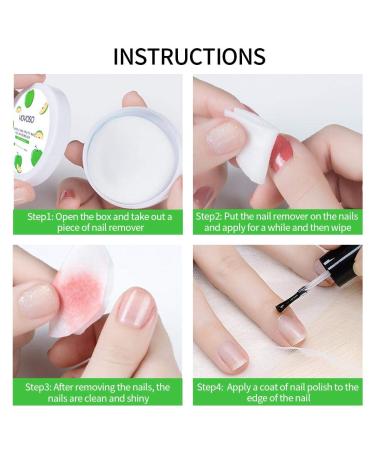 192pc Acetone-Free Nail Polish Remover Pads - Disinfecting Gel Wipes - 4 Fragrances - Value Pack - Buy Online on GoSupps.com