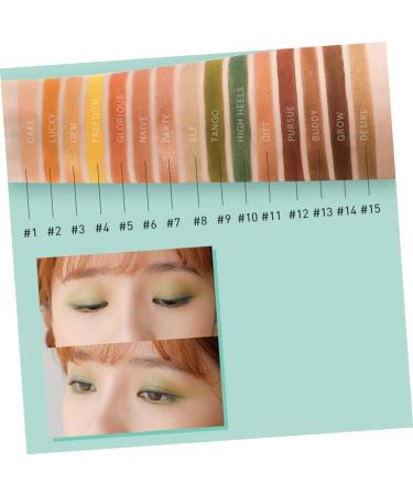 FOYTOKI 1pc 15 Makeup Accessories Cosmetic Pallet Compact Female Green - Buy Online on GoSupps.com
