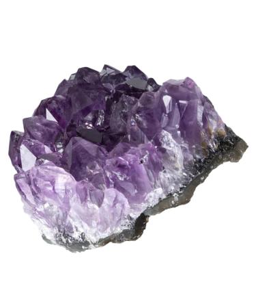 FOMIYES 3pcs Natural Crystal Cluster Crystal Cluster Adornment Purple Decor Artwork Unique Natural Minerals