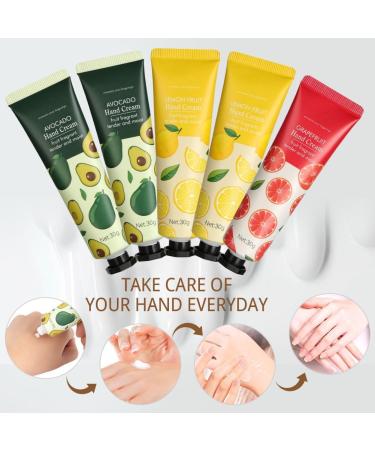 LOPHE LOPHE Hand Cream 5 Pack 30g Hand Cream Moisturizing Hand Cream Natural Flavor of Plants Flowers and Fruits Gentle Hand Cream Travel Size Gifts for Women Gift - Buy Online on GoSupps.com