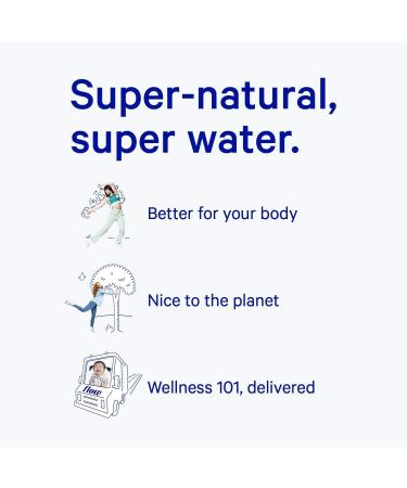 Flow Water Organic Peach and Blueberry Flavoured Spring Water (12/1L) 12 Count - Buy Online on GoSupps.com
