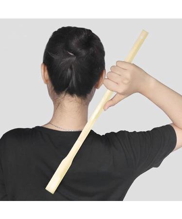 Wooden Bamboo Back Scratcher for Men Women - 1pcs Light Yellow - Buy Online on GoSupps.com
